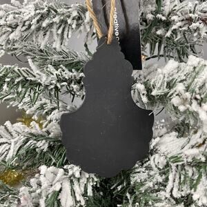Christmas Tree Ornament-Metal Hanging Chalkboard Ornament-Creative Co-Op
